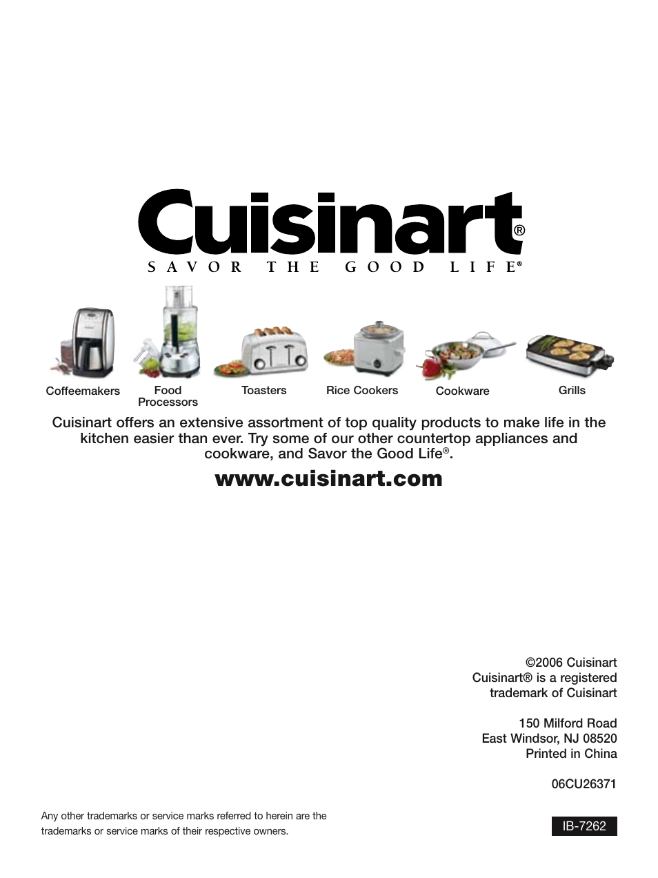 Cuisinart EM-200 User Manual | Page 20 / 20