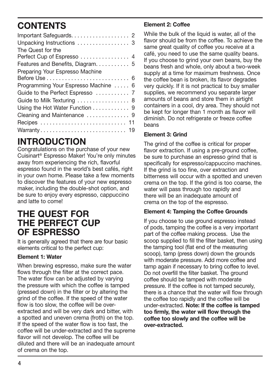 Cuisinart EM-200 User Manual | Page 4 / 20