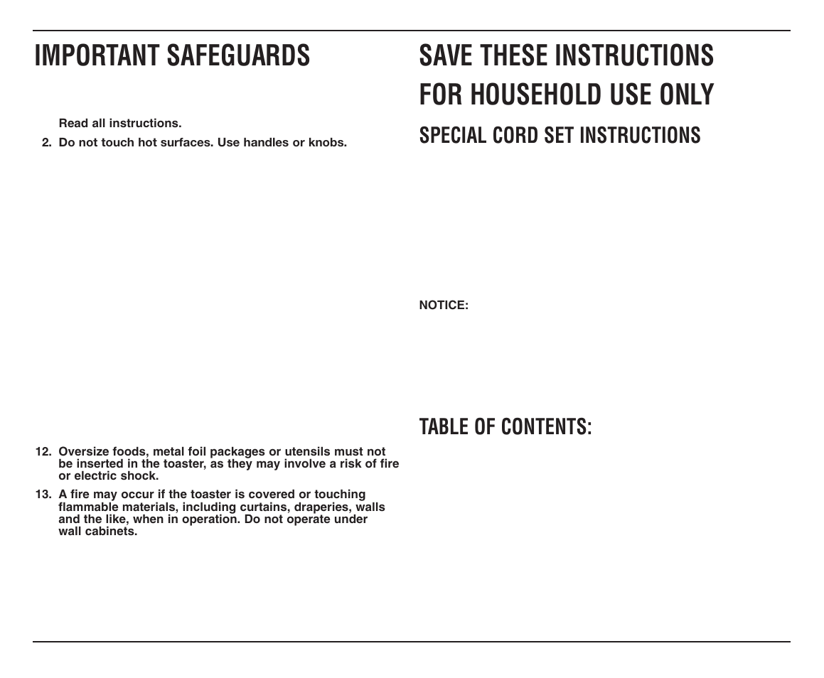 Cuisinart CPT-70C Series User Manual | Page 2 / 8