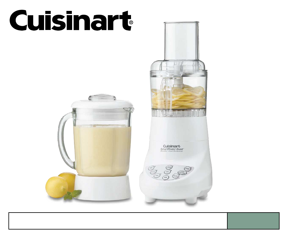 Cuisinart BFP-703 Series User Manual | 25 pages