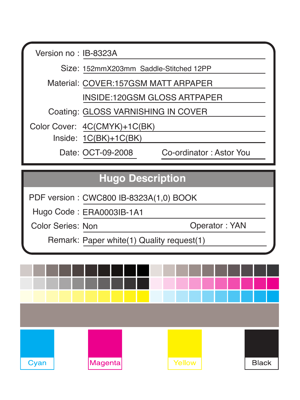 Hugo description | Cuisinart Private Reserve CWC-800 User Manual | Page 13 / 13