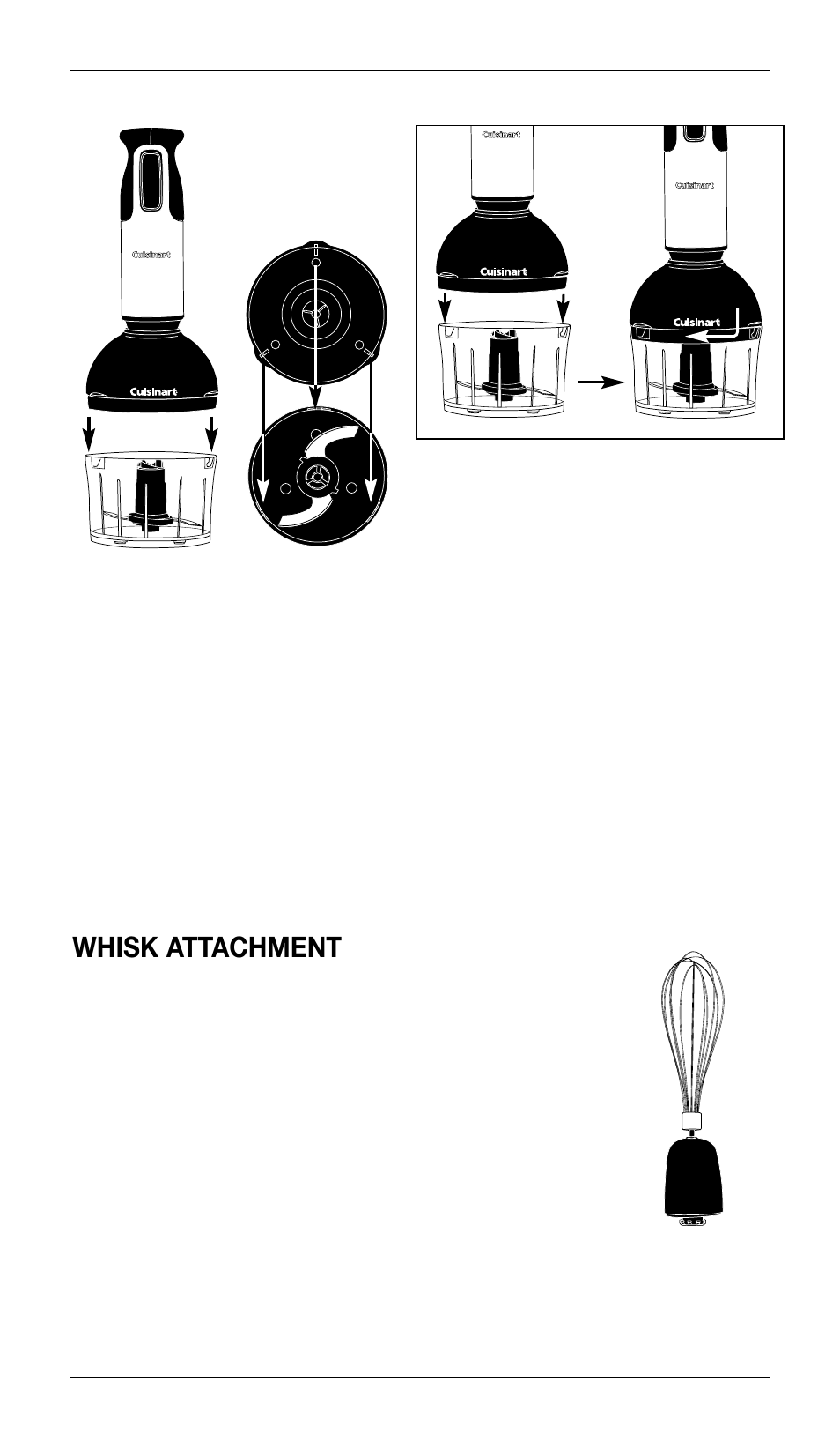 Whisk attachment | Cuisinart CSB-77 User Manual | Page 11 / 33