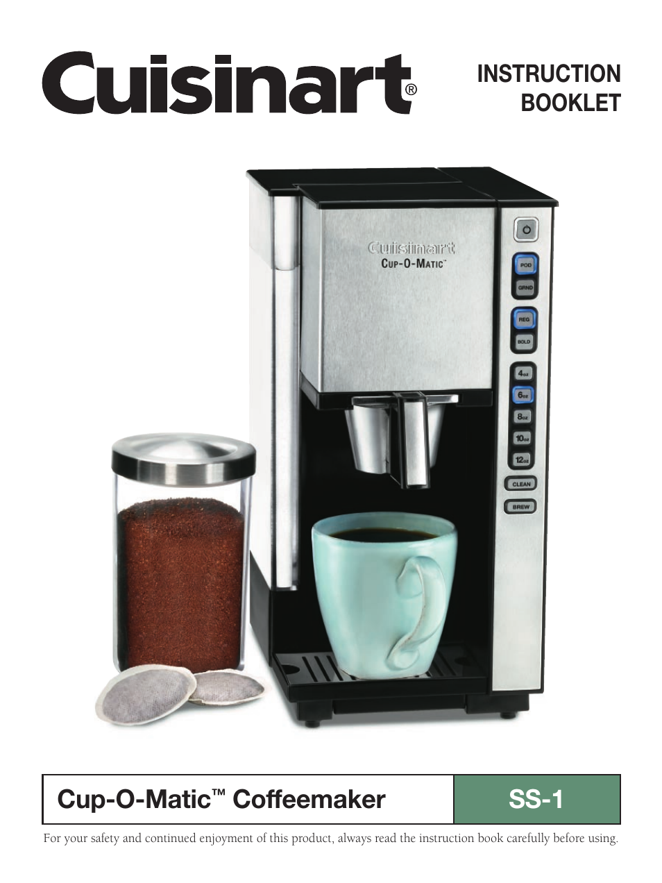 Cuisinart SS-1 User Manual | 13 pages