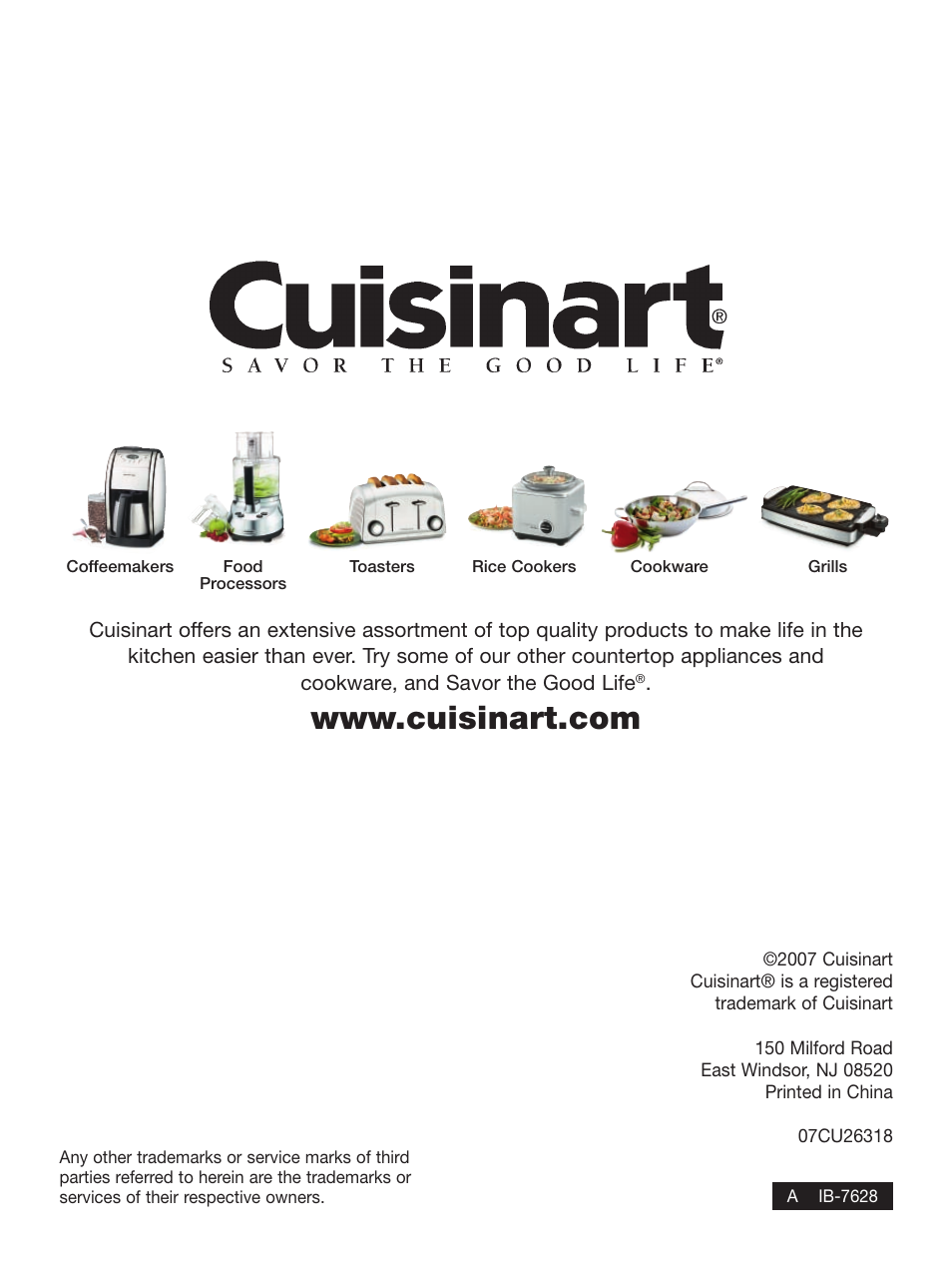 Cuisinart SS-1 User Manual | Page 12 / 13