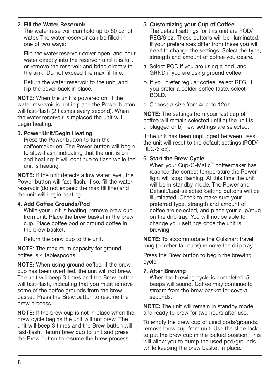 Cuisinart SS-1 User Manual | Page 8 / 13