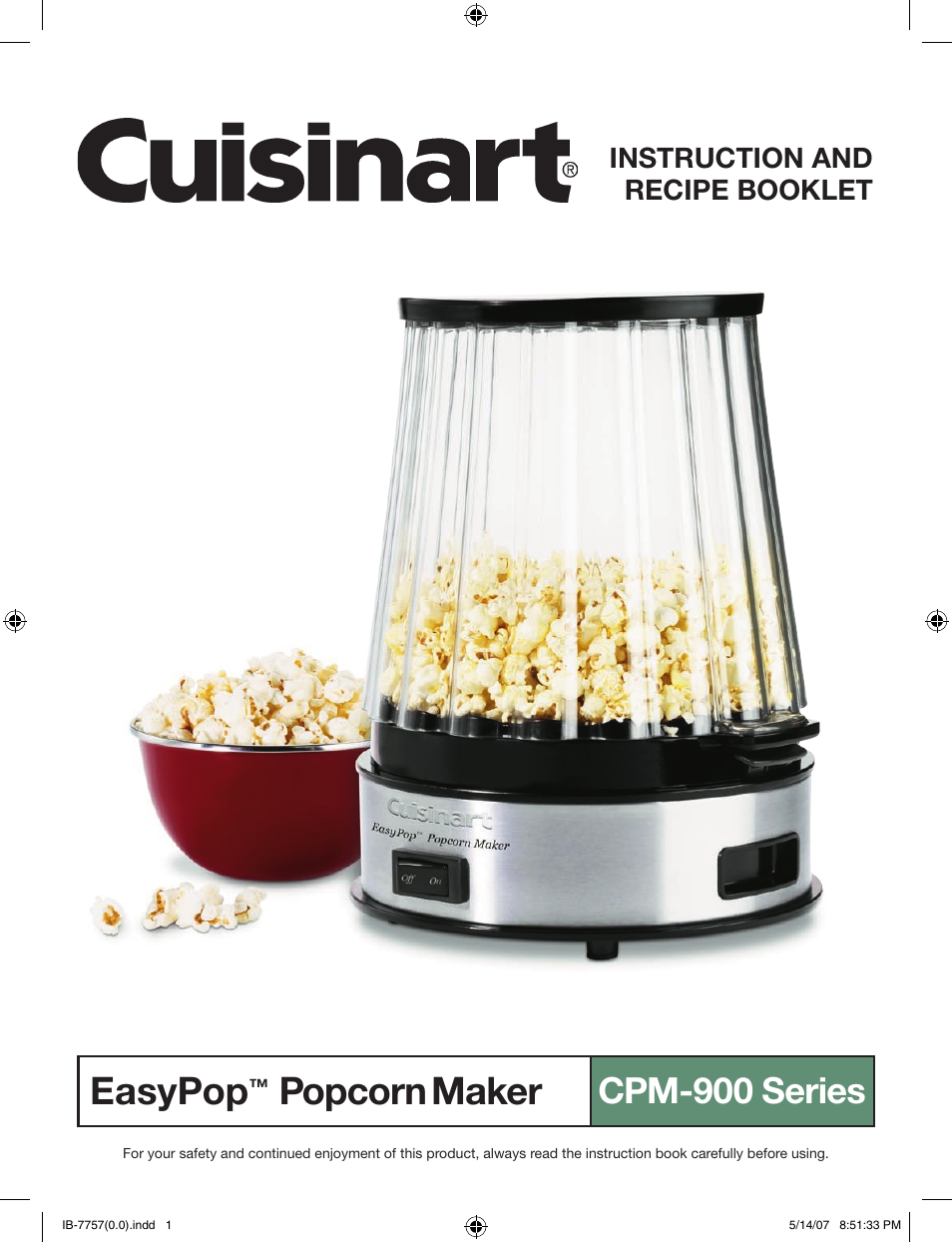 Cuisinart CPM-900 User Manual | 13 pages