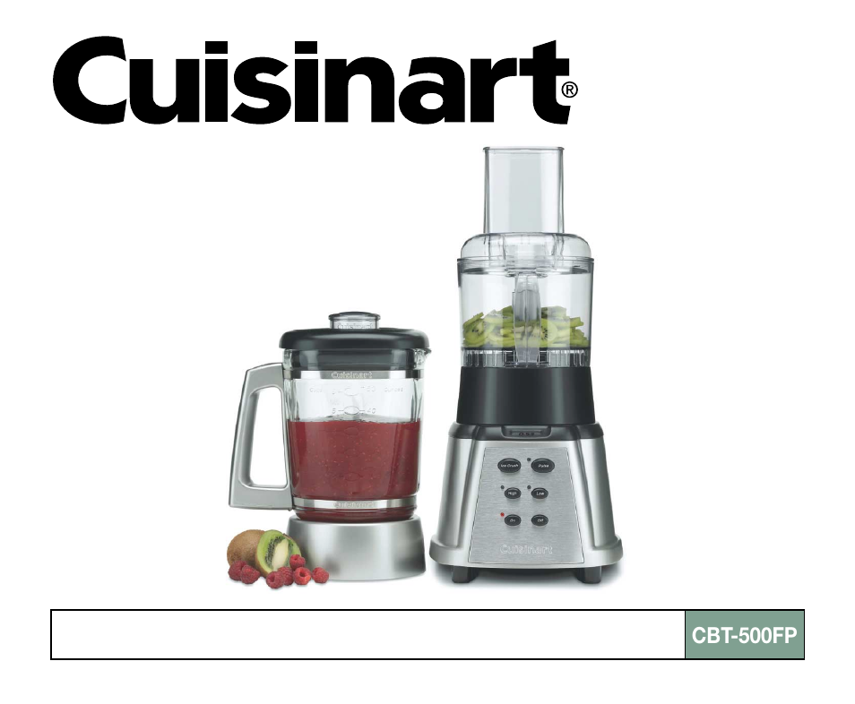 Cuisinart SMARTPOWER PREMIER DUET CBT-500FP User Manual | 33 pages