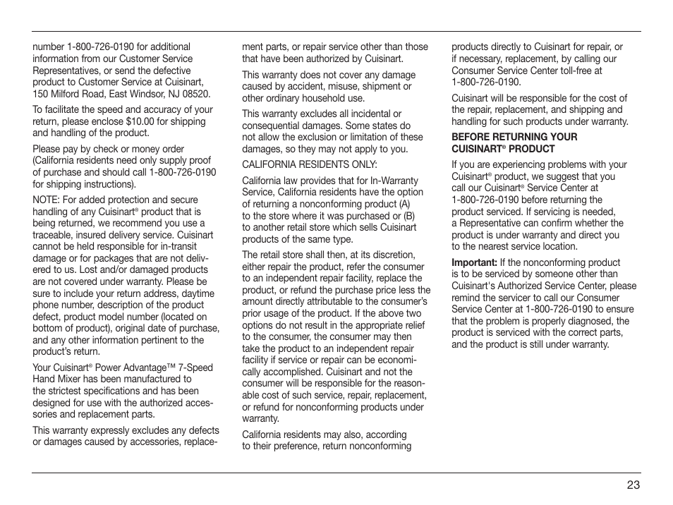 Cuisinart HM-70 User Manual | Page 23 / 25