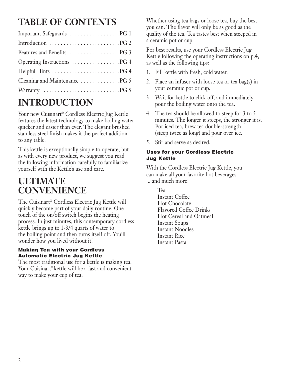 Cuisinart CJK-17BC User Manual | Page 4 / 8