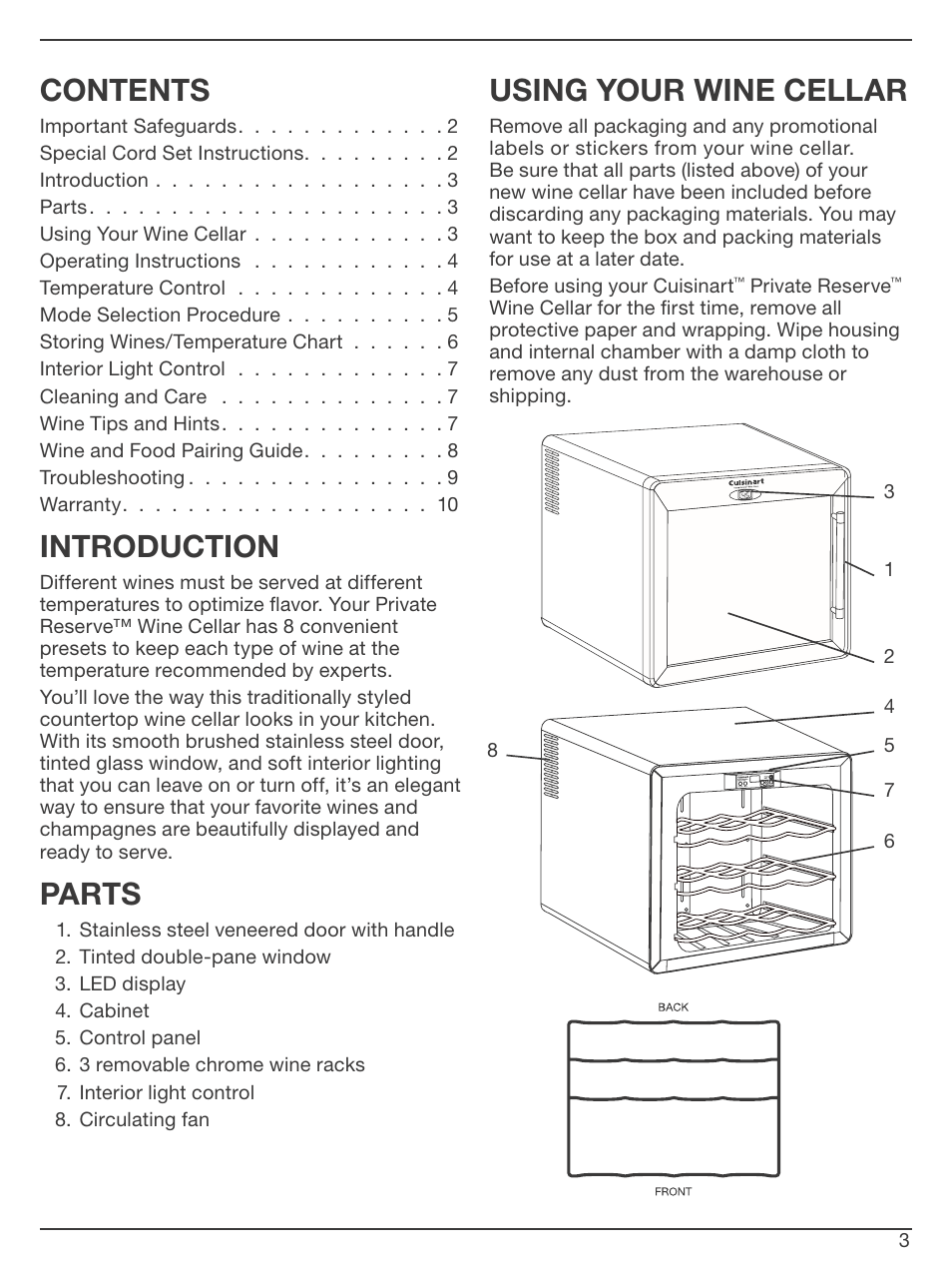 Cuisinart CWC-1200 User Manual | Page 3 / 13