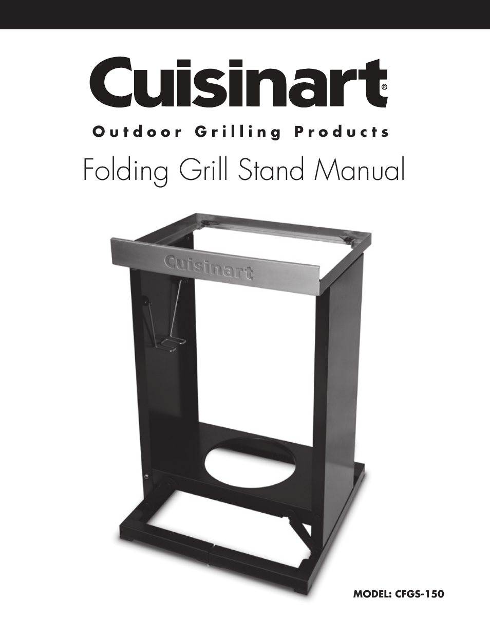 Cuisinart Folding Grill Stand CFGS-150 User Manual | 8 pages