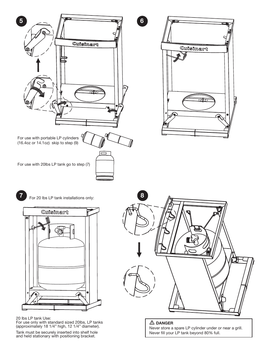 Cuisinart Folding Grill Stand CFGS-150 User Manual | Page 5 / 8