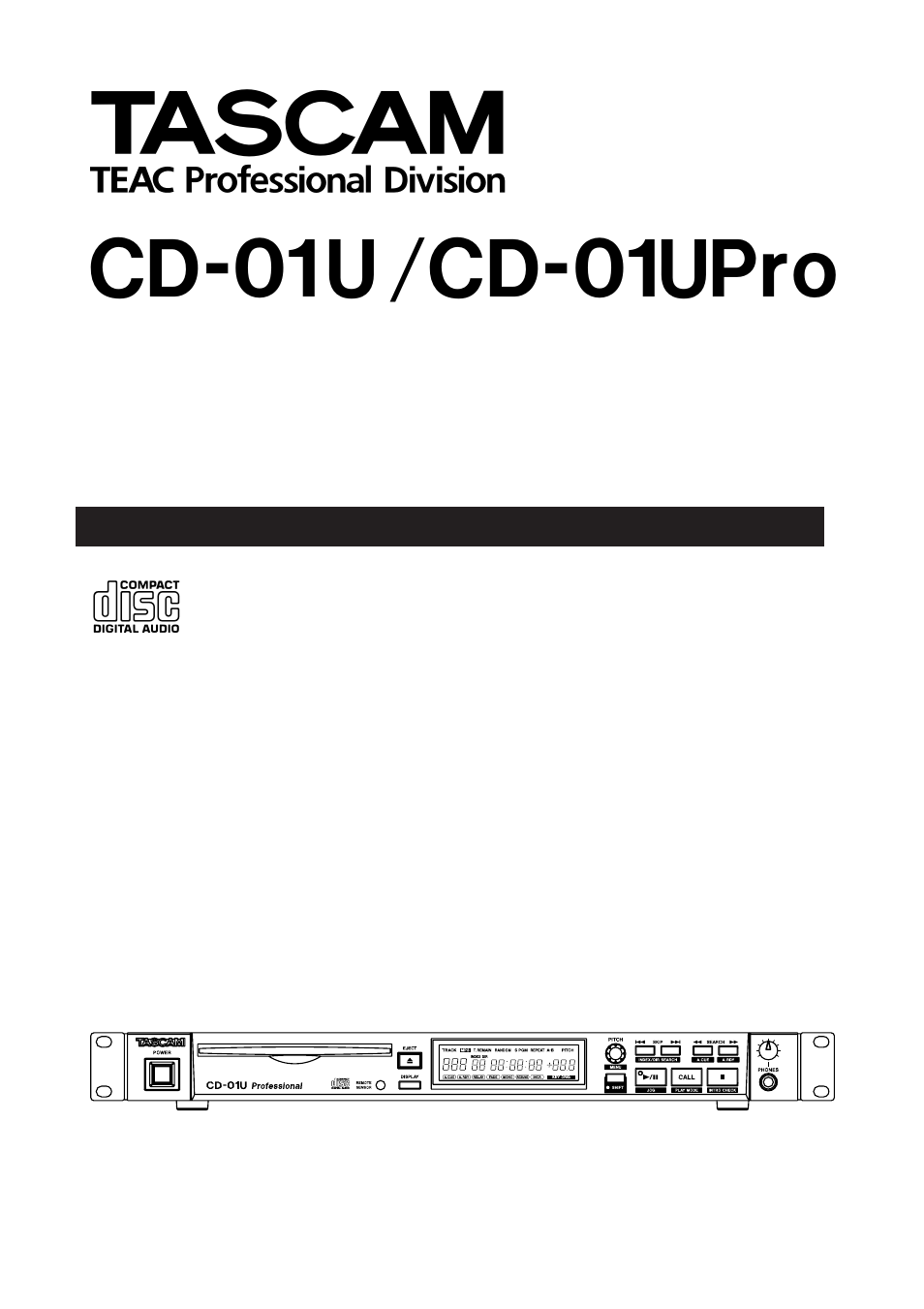 Tascam CD-01U User Manual | 28 pages