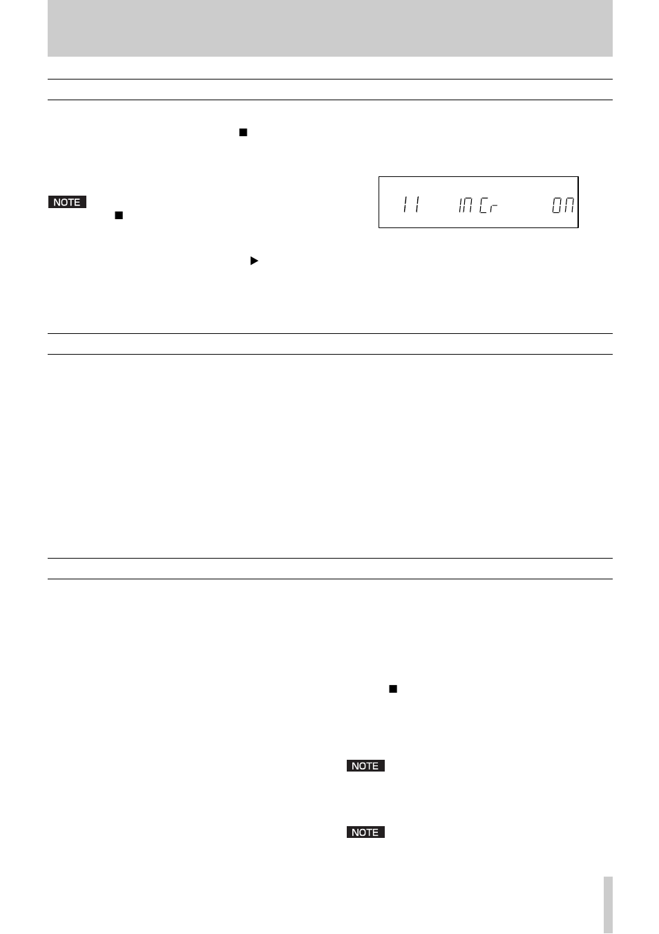 7 - advanced operations, 19 incremental play repeat playback, A to b repeat playback | Tascam CD-01U User Manual | Page 19 / 28