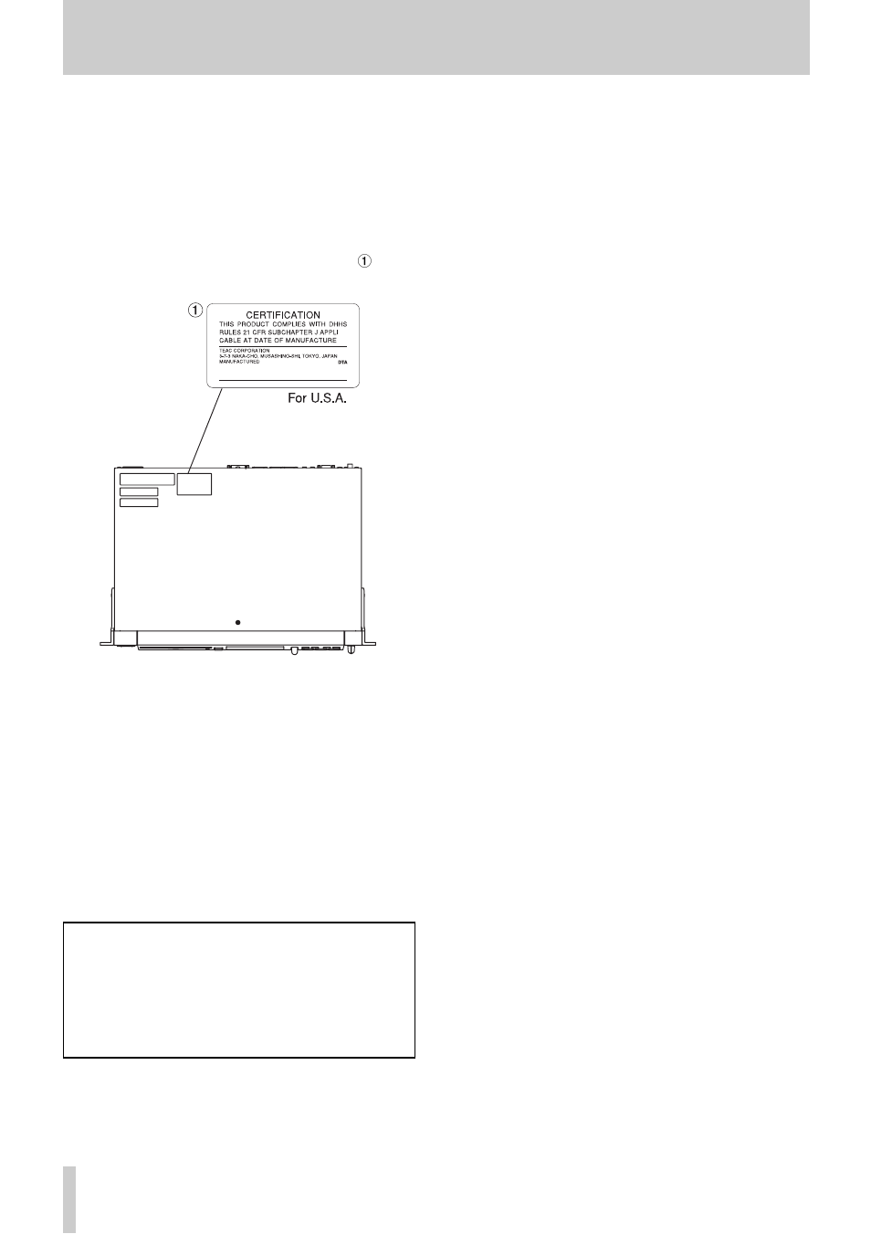 Osafety information safety information | Tascam CD-01U User Manual | Page 4 / 28