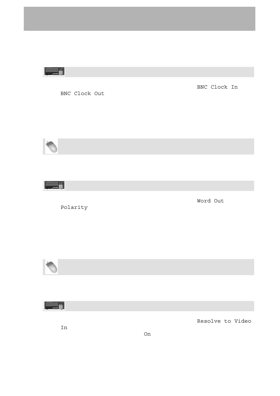 Bnc word clock output polarity, Video clock frame-edge resolve, Frame rate | Recorder | Tascam X-48 User Manual | Page 48 / 68