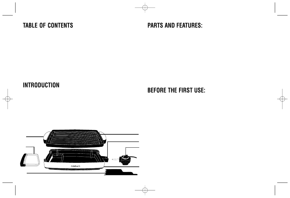 Cuisinart Grill & Griddle User Manual | Page 3 / 16