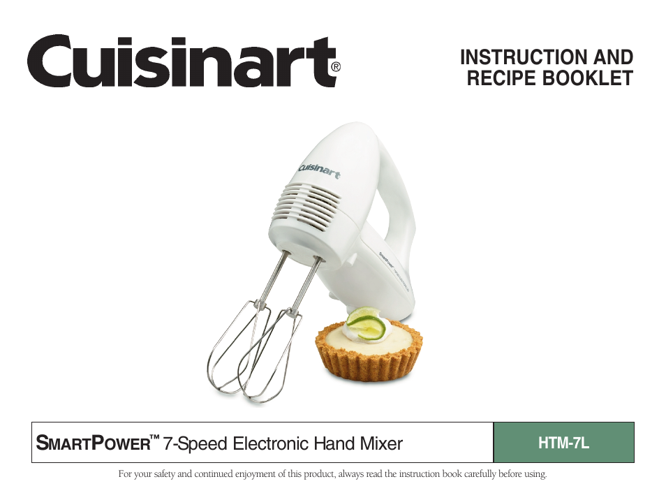 Cuisinart HTM-7L User Manual | 20 pages