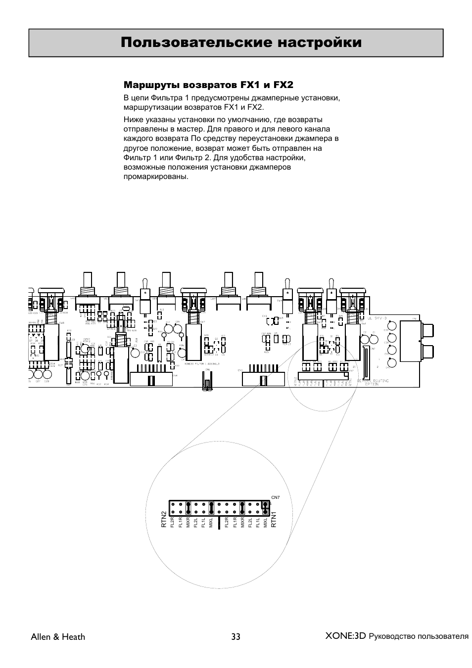 Allen & heath 33 xone:3d, Fx1 fx2 | XONE 3d_ap6388_1 User Manual | Page 33 / 43