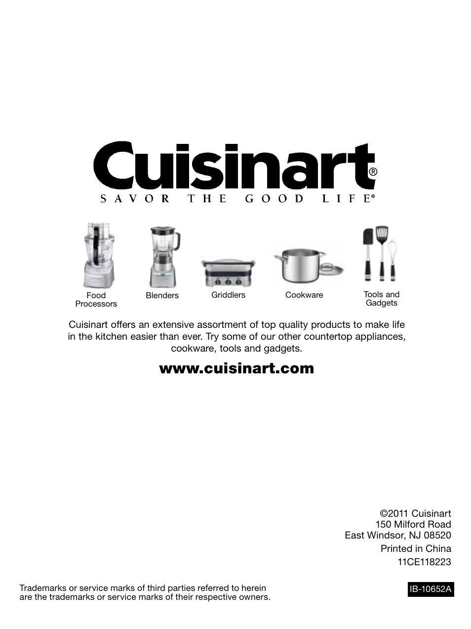 Cuisinart EasyPop Hot Air Popcorn Maker CPM-100 Series User Manual | Page 12 / 12