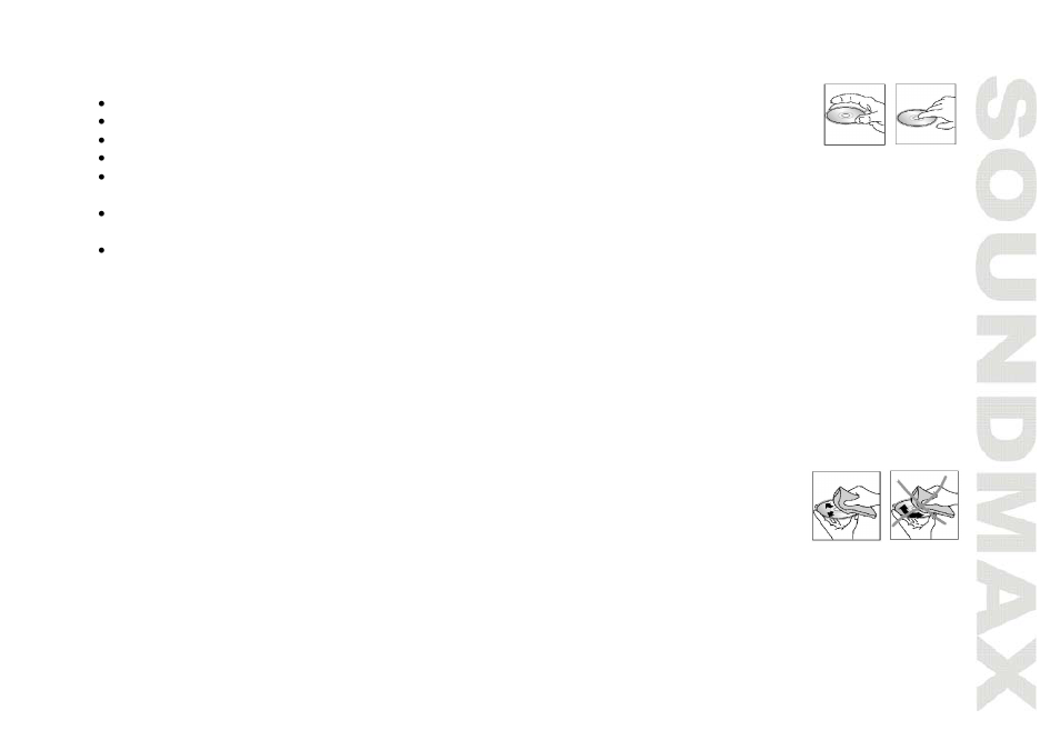 Handling discs, Cleaning | SoundMax SM-CMD2023 User Manual | Page 31 / 67