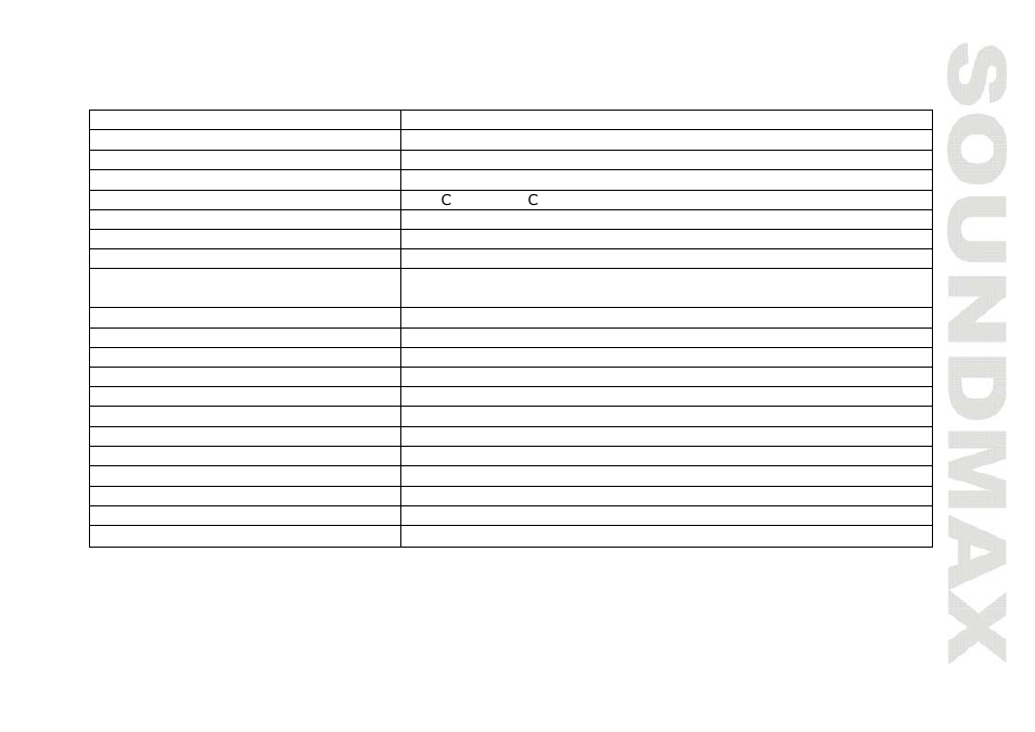Specification | SoundMax SM-CMD2023 User Manual | Page 33 / 67