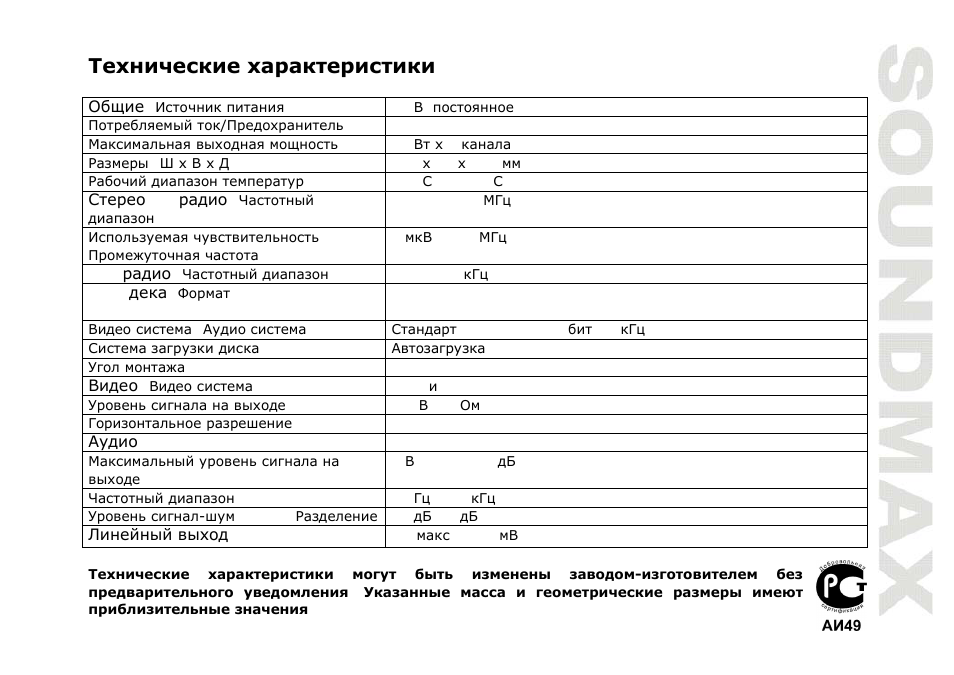 SoundMax SM-CMD2023 User Manual | Page 67 / 67