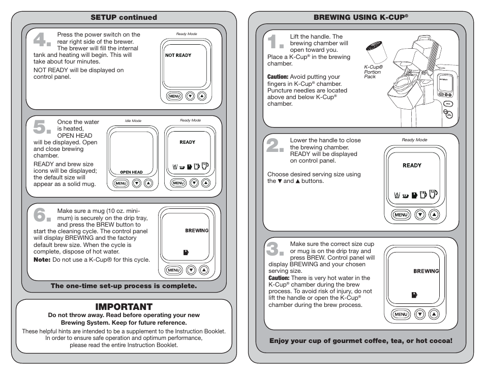 Important | Cuisinart PG-25144C User Manual | Page 2 / 2