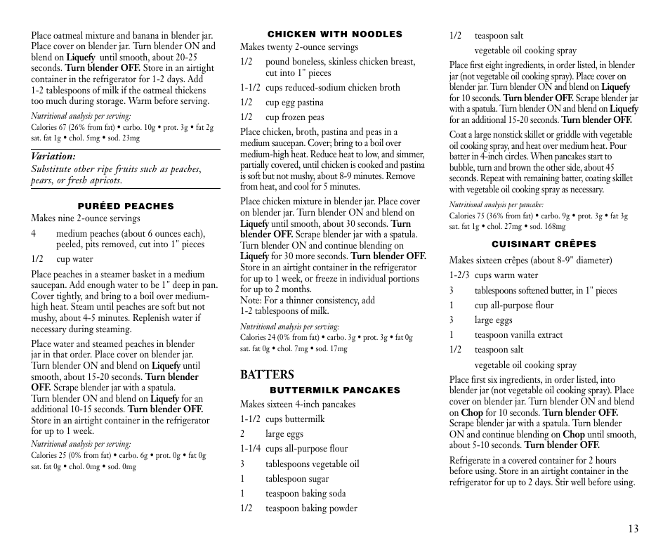 Cuisinart CB-9 User Manual | Page 13 / 21