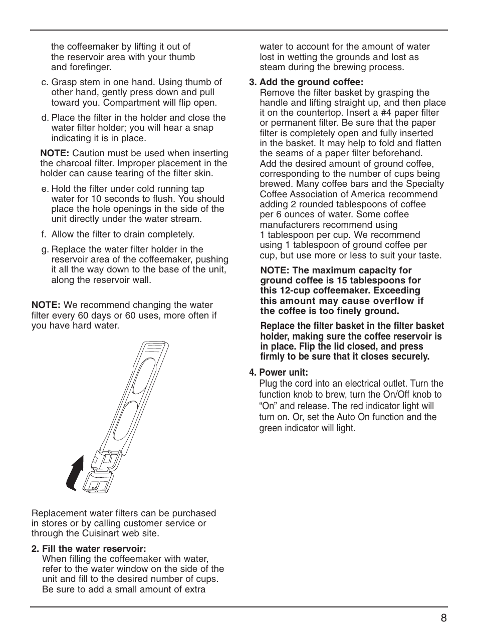 Cuisinart DCC-2000 Series User Manual | Page 9 / 13