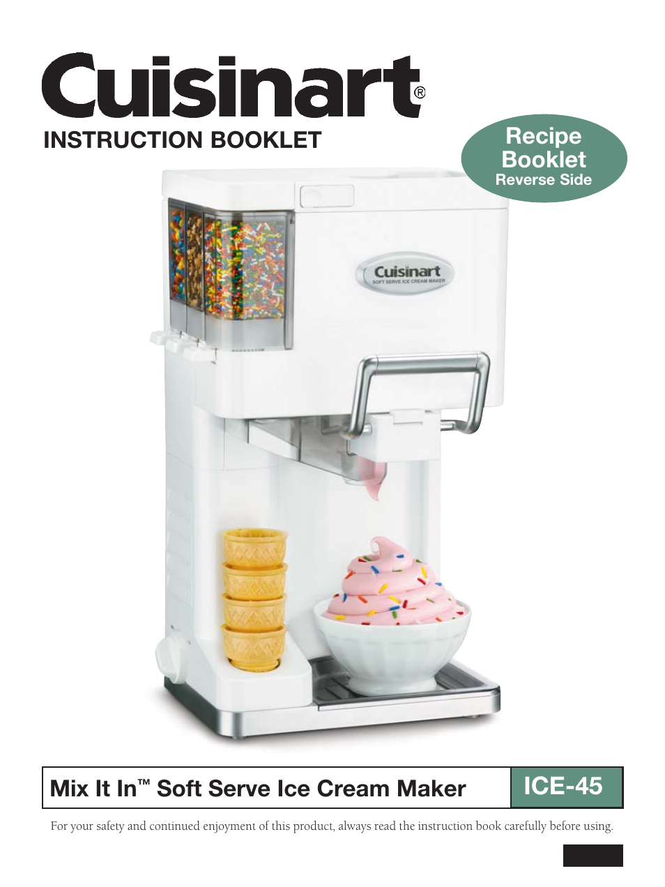 Cuisinart ICE-45 User Manual | 24 pages