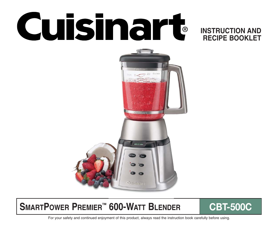 Cuisinart CBT-500C User Manual | 20 pages