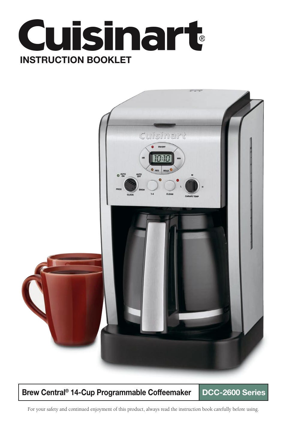 Cuisinart Brew Central DCC-2600 Series User Manual | 12 pages