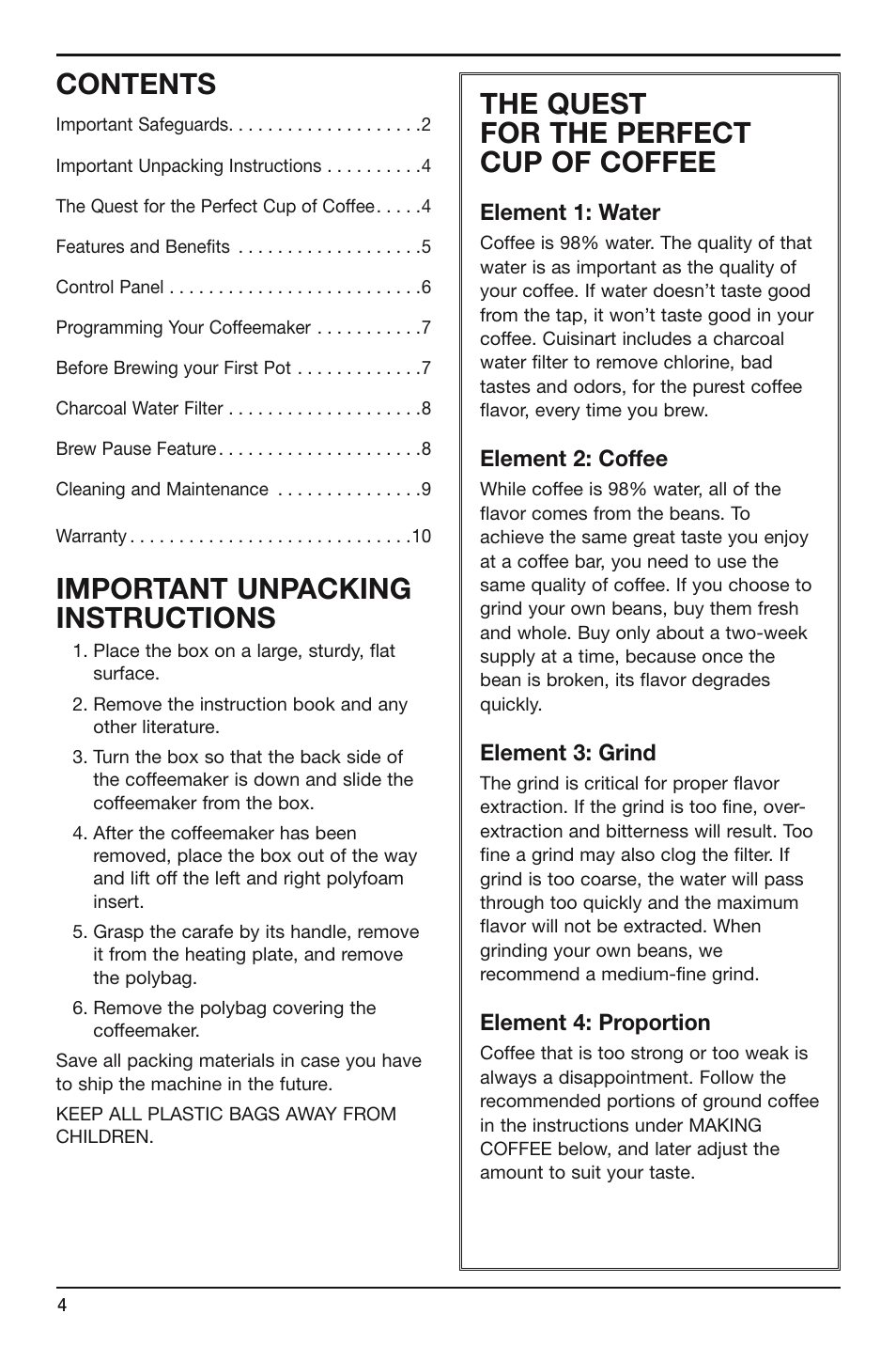 Cuisinart Brew Central DCC-2600 Series User Manual | Page 4 / 12