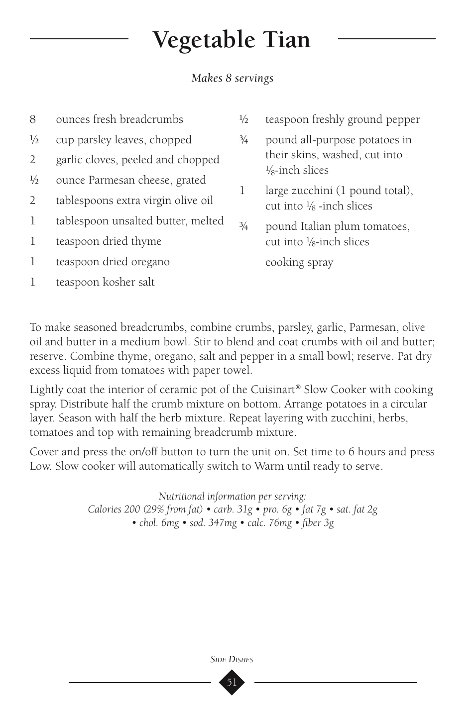Vegetable tian | Cuisinart PSC-350 User Manual | Page 55 / 62