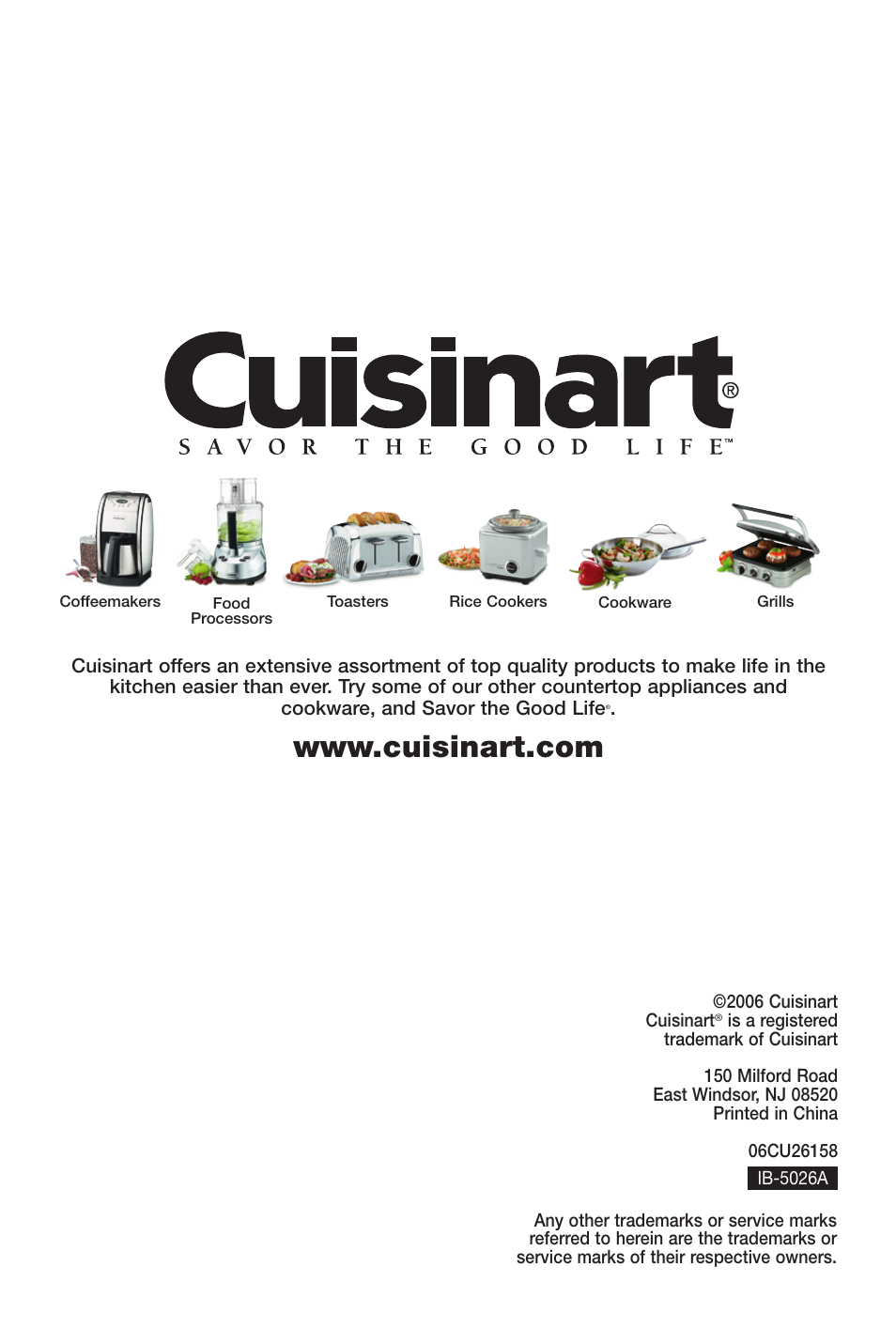 Cuisinart CRC-800 User Manual | Page 20 / 21