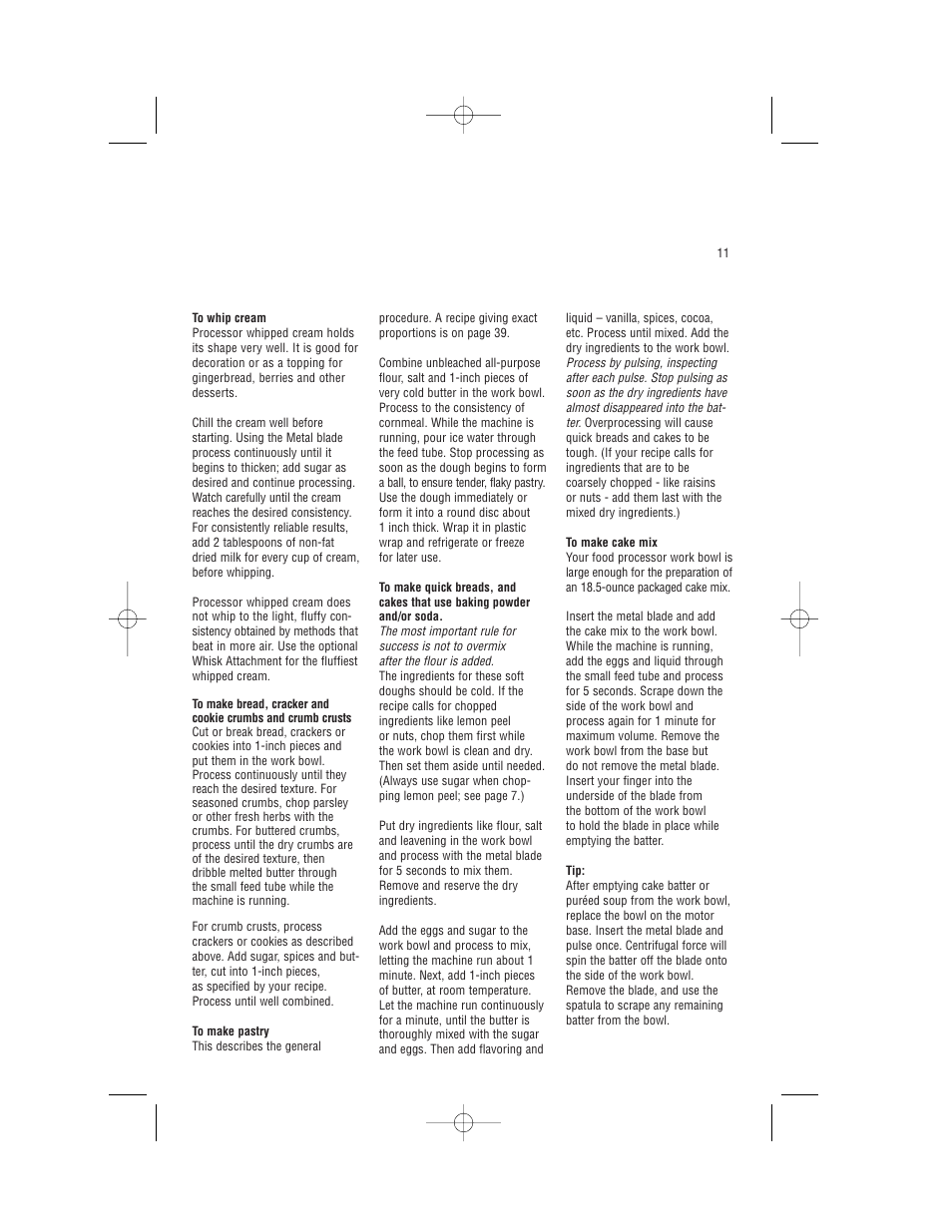 Cuisinart PRO CUSTOM 11 DLC-8S User Manual | Page 13 / 49