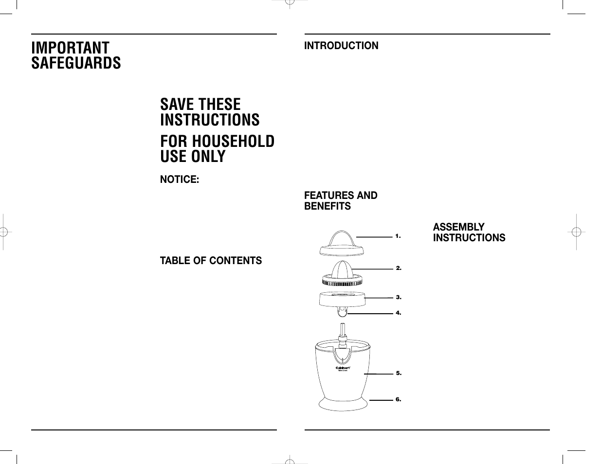Cuisinart CCJ-100C User Manual | Page 2 / 6