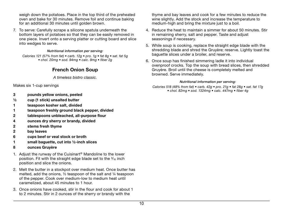 Cuisinart Mandoline CTG-00-MAN User Manual | Page 11 / 12
