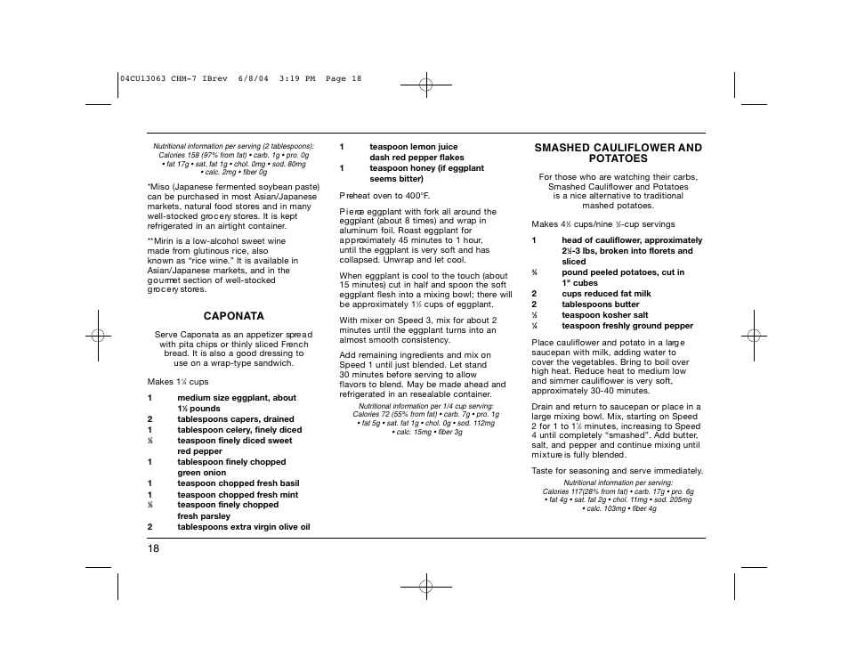 Cuisinart CHM-7 User Manual | Page 18 / 24