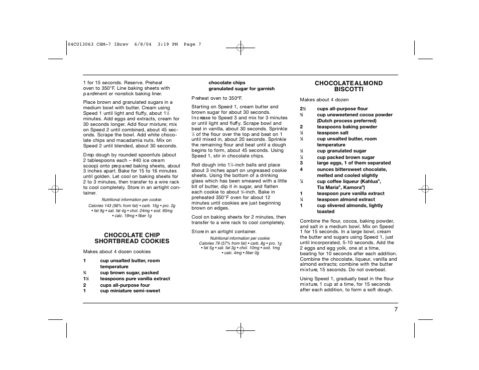 Cuisinart CHM-7 User Manual | Page 7 / 24