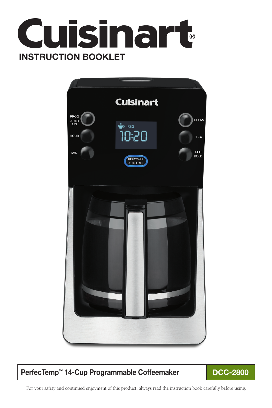 Cuisinart PERFECTEMP DCC-2800 User Manual | 13 pages