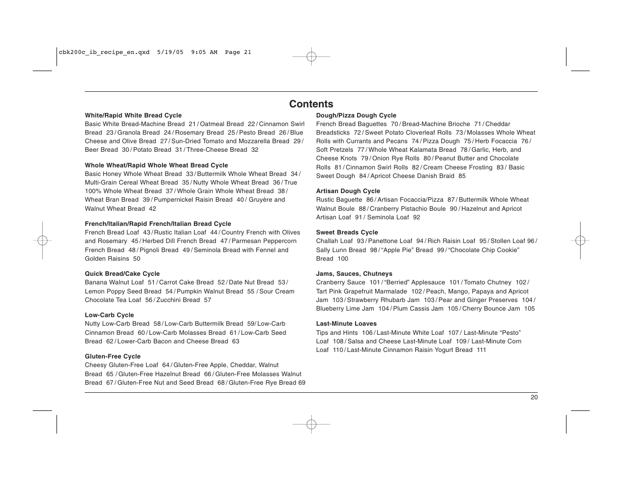 Cuisinart CBK-200C User Manual | Page 21 / 114