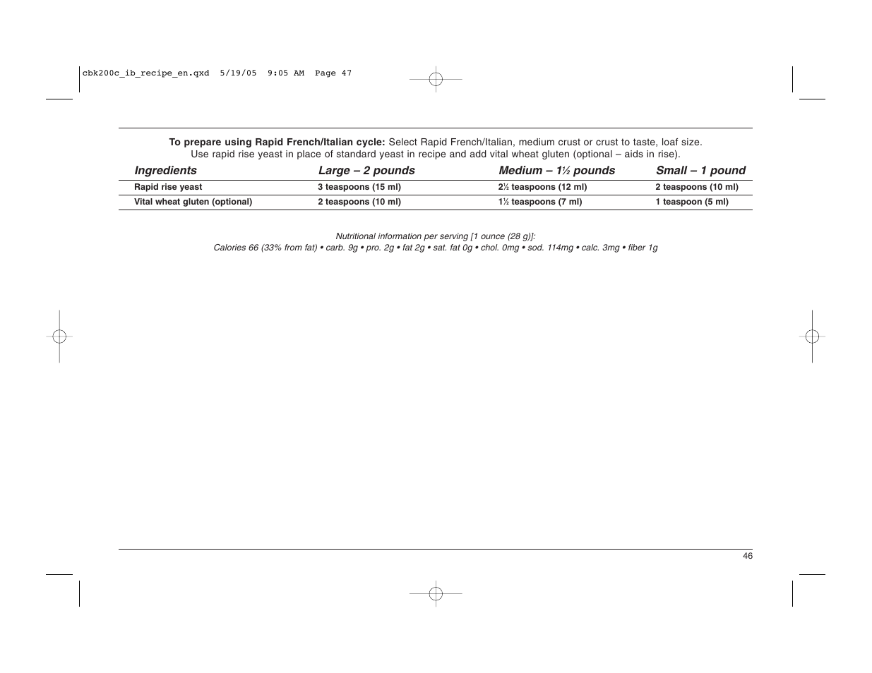 Cuisinart CBK-200C User Manual | Page 47 / 114