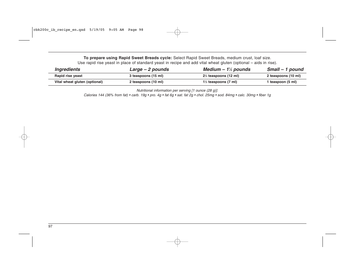 Cuisinart CBK-200C User Manual | Page 98 / 114