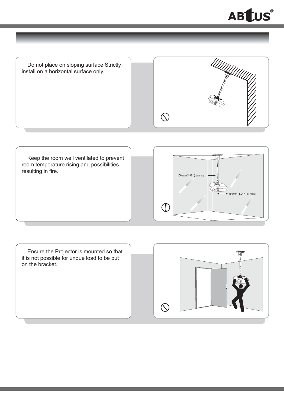 Warning | ABtUS AV813 User Manual | Page 5 / 12