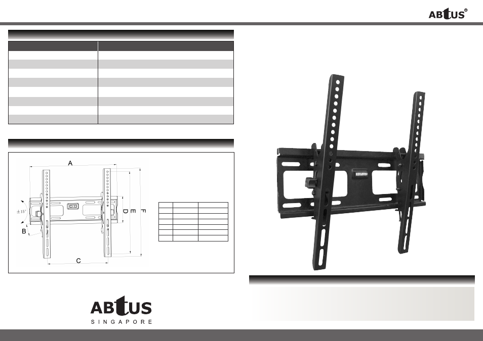 ABtUS AV565-WT2 User Manual | 2 pages