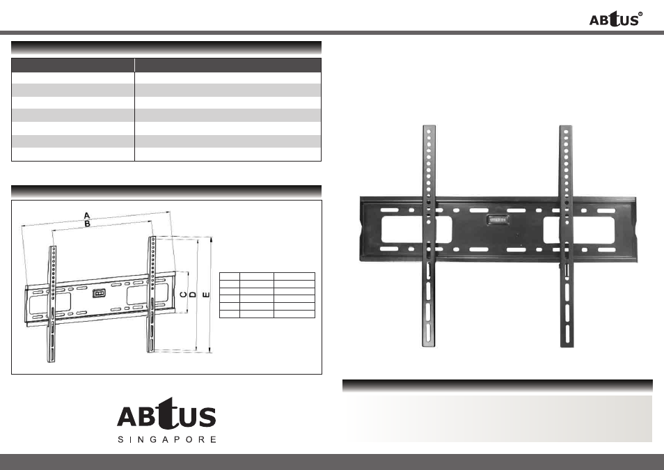 ABtUS AV545-W User Manual | 2 pages