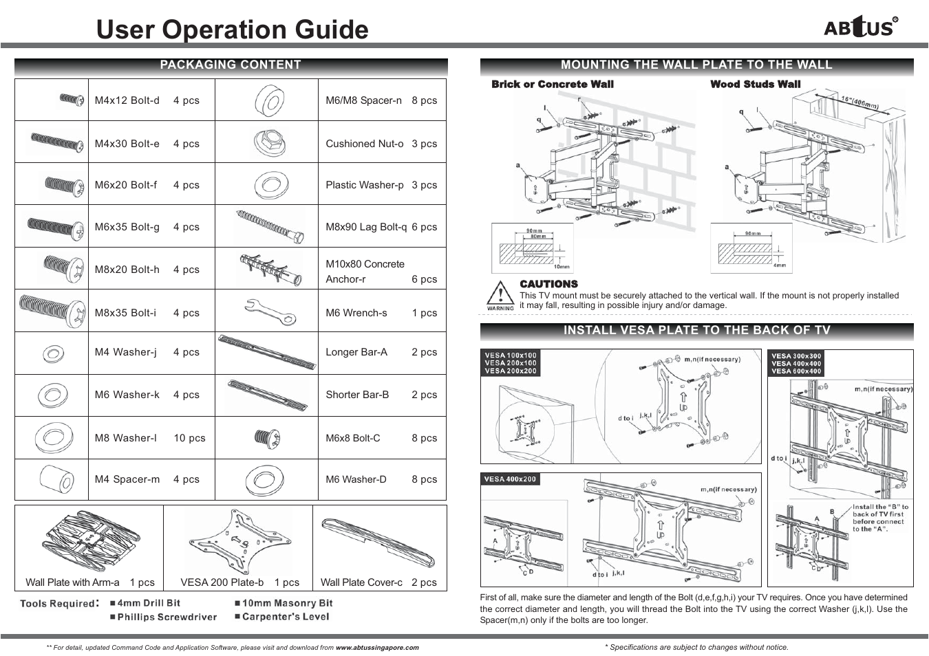 User operation guide | ABtUS AV511 User Manual | Page 2 / 2