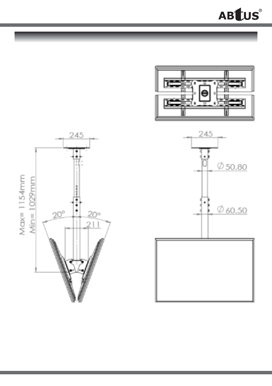 Technical spec | ABtUS AV417-V1 User Manual | Page 7 / 8